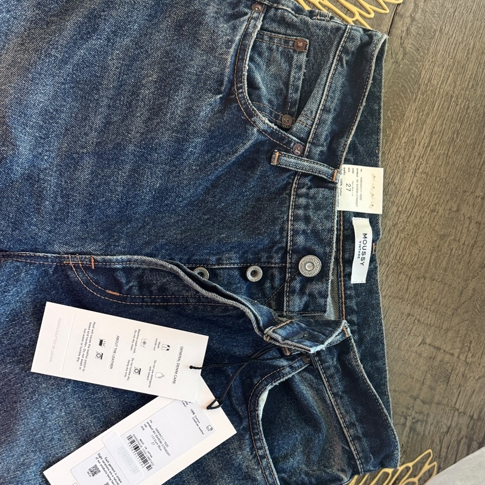 Moussy Women's Blue Boyfriend Jeans